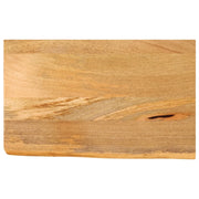 Piano Tavolo Bordi Vivi 40x20x3,8 cm in Legno Massello di Mango