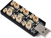 Batteria LiPo 1S caricabatteria USB 6 canali per batteria FPV Plus con connettore Micro JST 1.25 JST-PH 2.0 mCX mCPX (38/435 V)