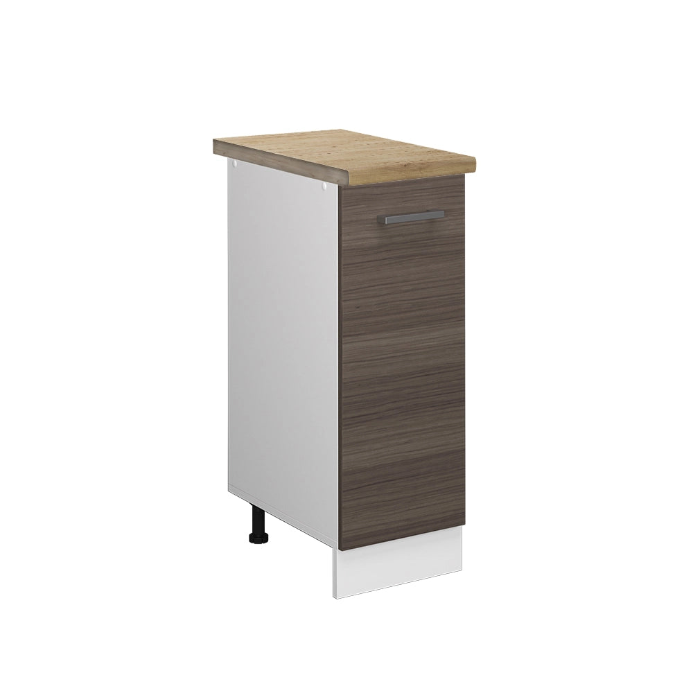 Vicco Armadio cucina dispensa alto Grigio 30 cm , PL Rovere