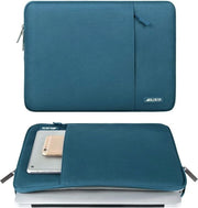 Tas per Laptop compatibile con 13 pollici, Copertura laterale in poliestere con tasca, Profondo Blu Scuro