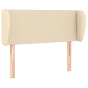 Testiera | Testata ad Orecchio Crema 93x23x78/88 cm in Tessuto