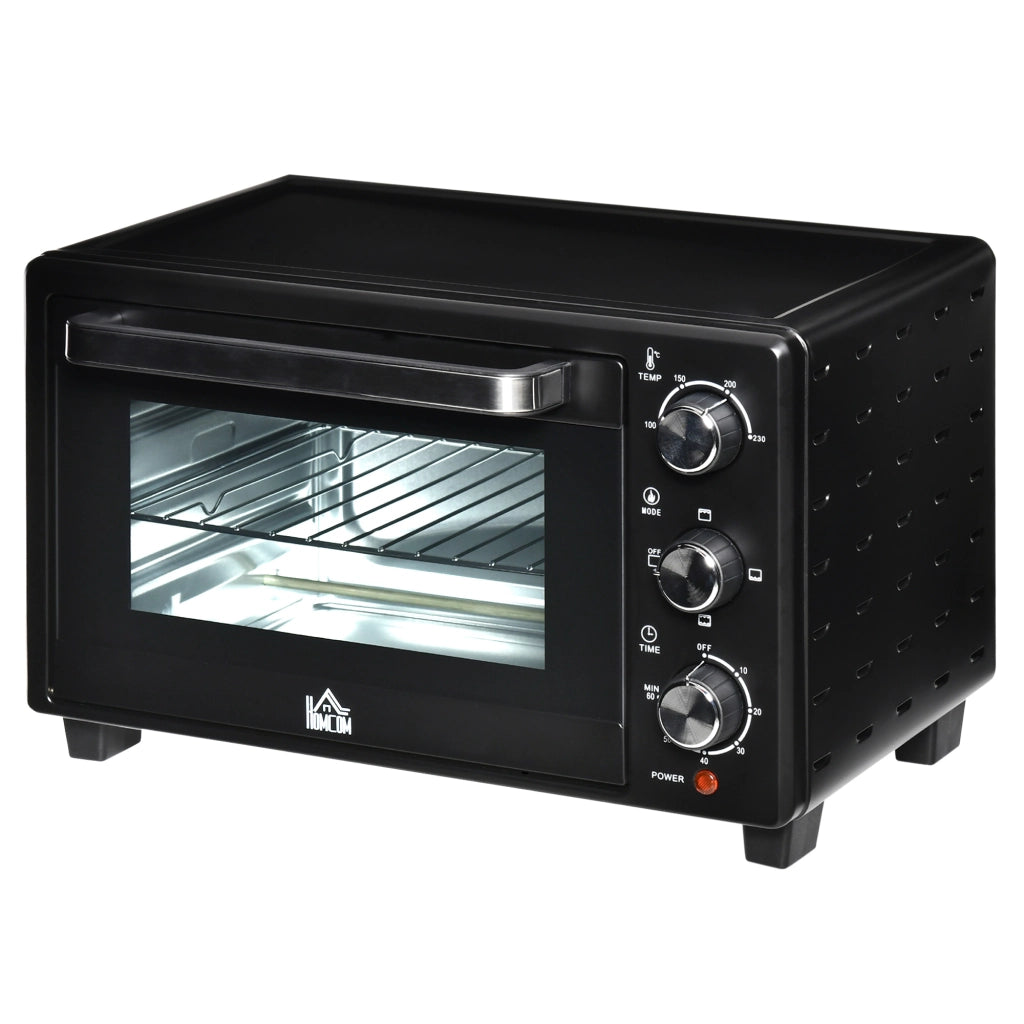 Forno a tostapane ¨C zephmum ¨C 21 L, acciaio inox, nero