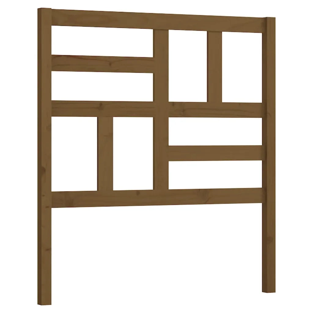 Testiera | Testata per Letto ambra 106x4x104 cm in Legno Massello di Pino