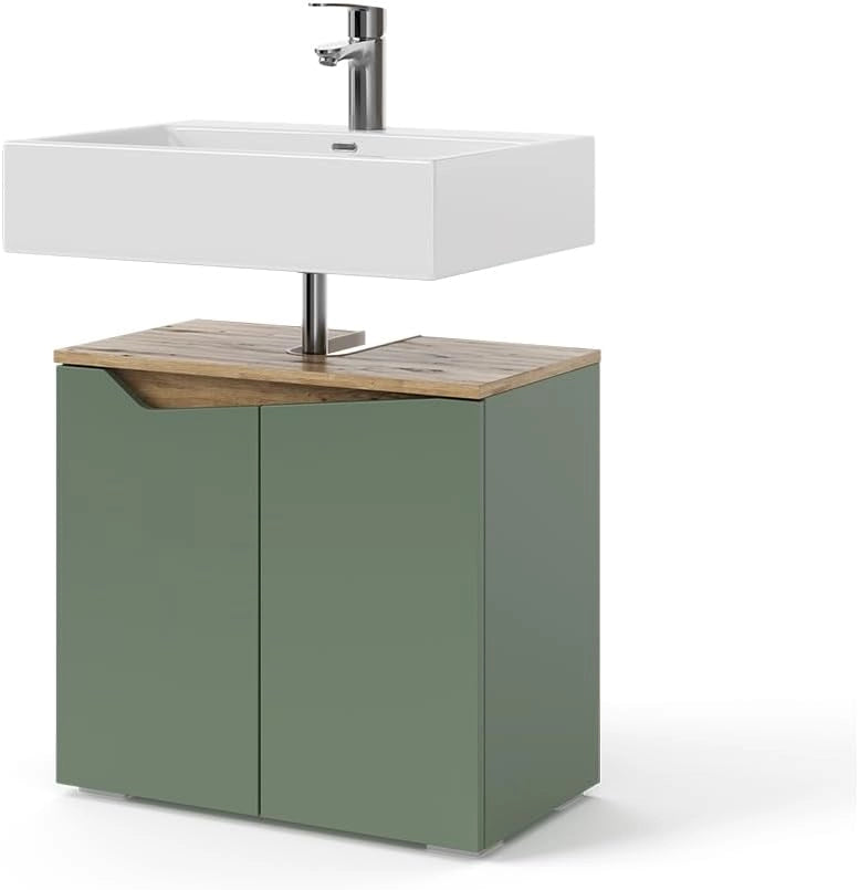 "Marelle, Verde/antracite, 60 x 57.5 cm con 2 porte