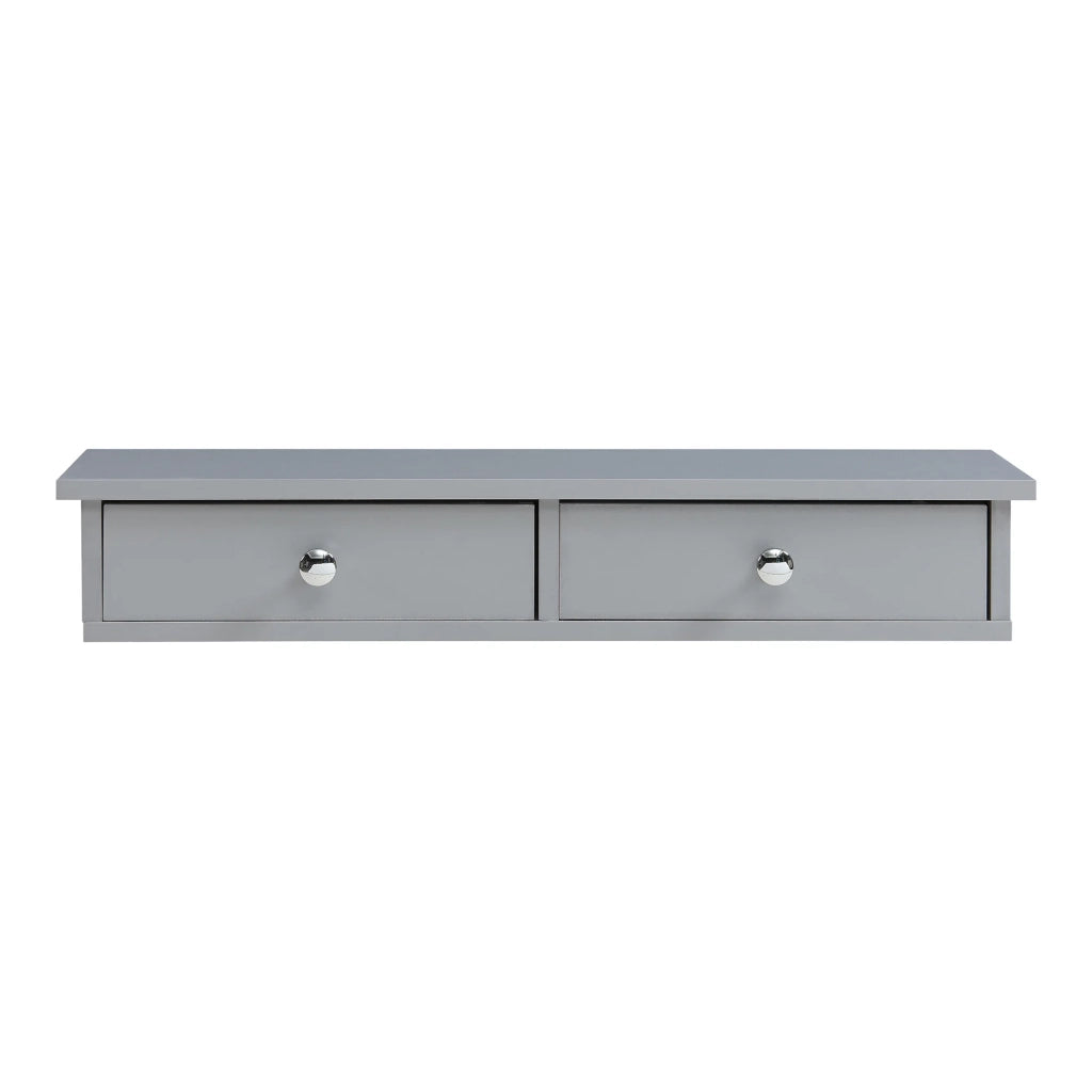 Scaffale dal design senza tempo per soggiorno/camera da letto mobiletto portaoggetti da parete 10 x 60 x 15 cm grigio chiaro 03_0011246