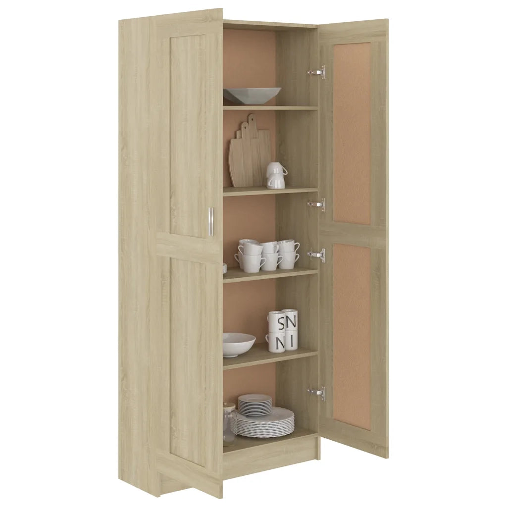 Libreria Rovere Sonoma 82,5x30,5x185,5 cm in Legno Multistrato 802735