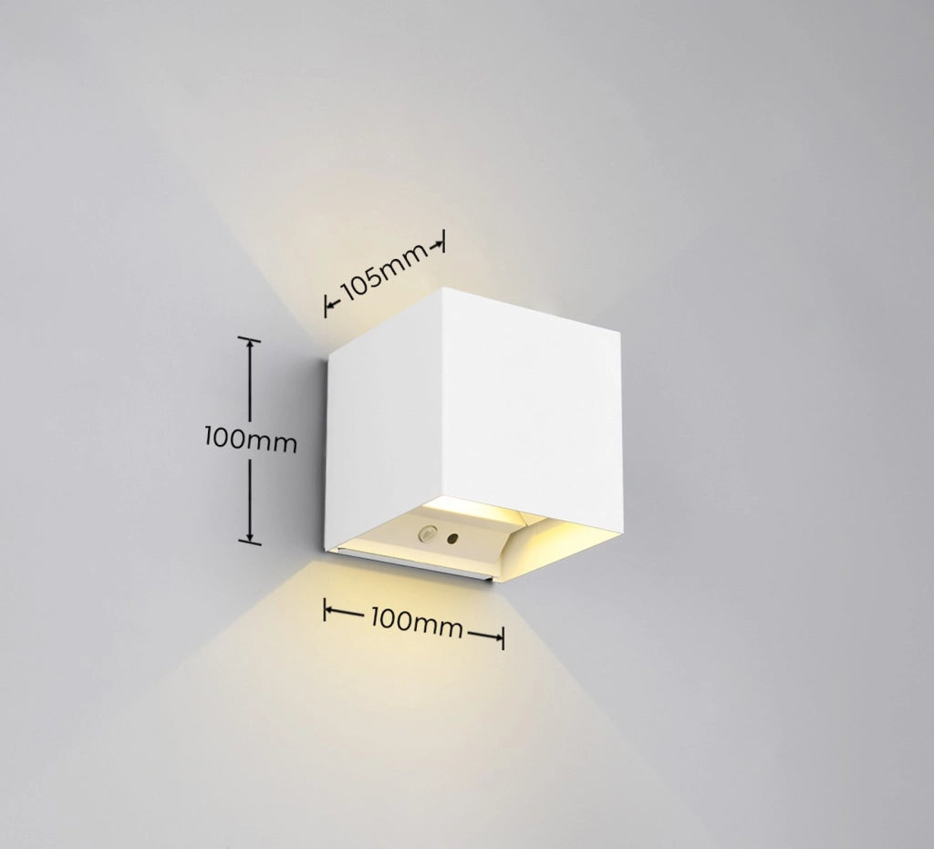 Applique LED 1W bianca sensore movimento, batteria IP44