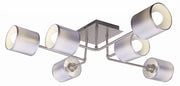 Lampadario Candellux SAX 36-70708 argento 6xE14 IP20