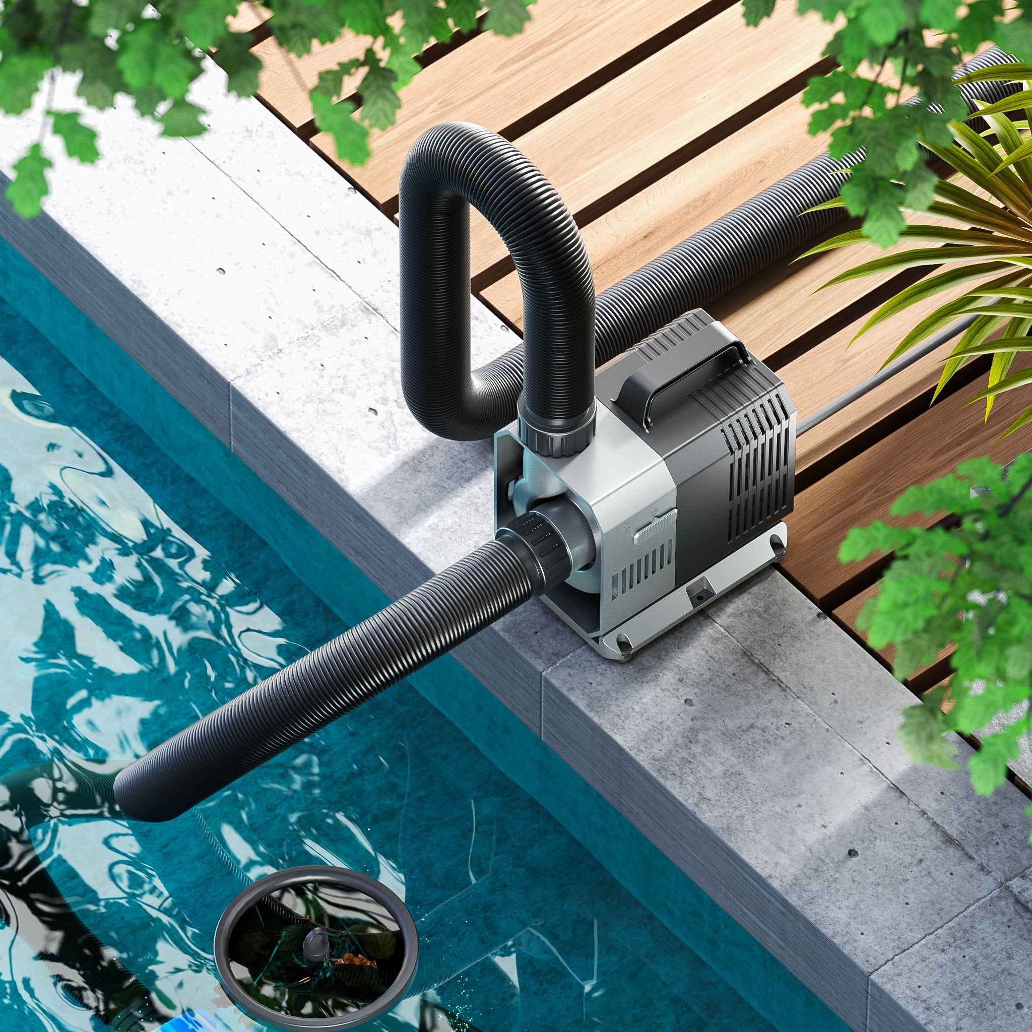 Pompa da laghetto CTP-5000 SuperECO 5000l/h 30W per circolazione e filtrazione acqua