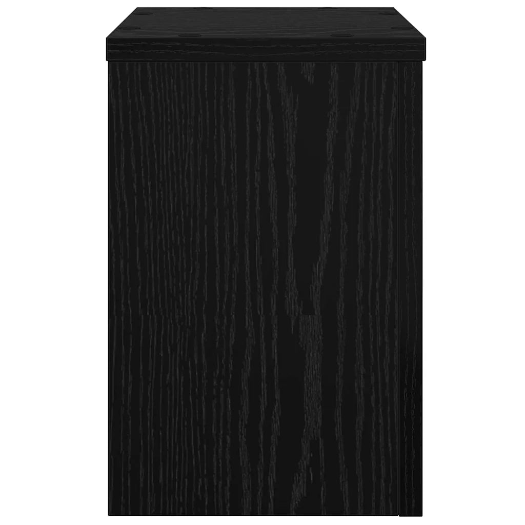 Supporto per piante 2 pcs Rovere Nero 20 x 20 x 30 cm 869229