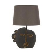 Lampada da Tavolo VKH163, Marrone, Poliresina, 27,5x27,5x39,5 cm
