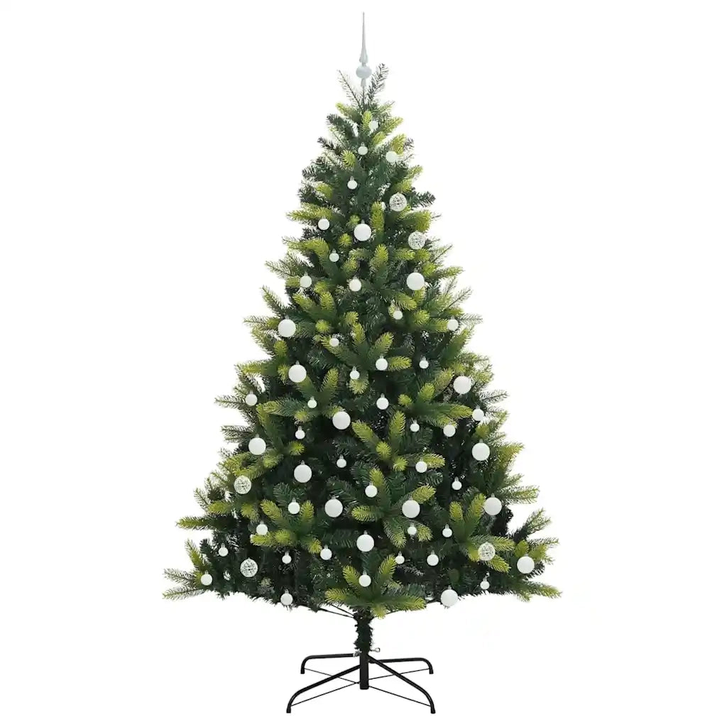 Albero di Natale Artificiale a Cerniera con 300 LED 210 cm 3396003
