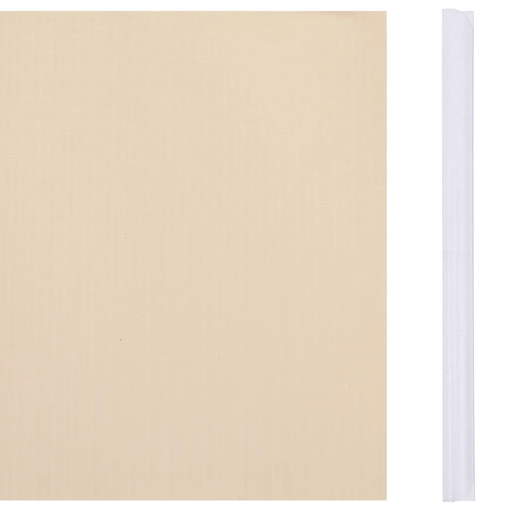 Recinzione Frangivento da Giardino PVC 35x0,19 m Crema