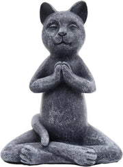 Statua di Yoga in Hars con Tema Buddha con Illuminazione Verde per Decorazione Interna e Esterna