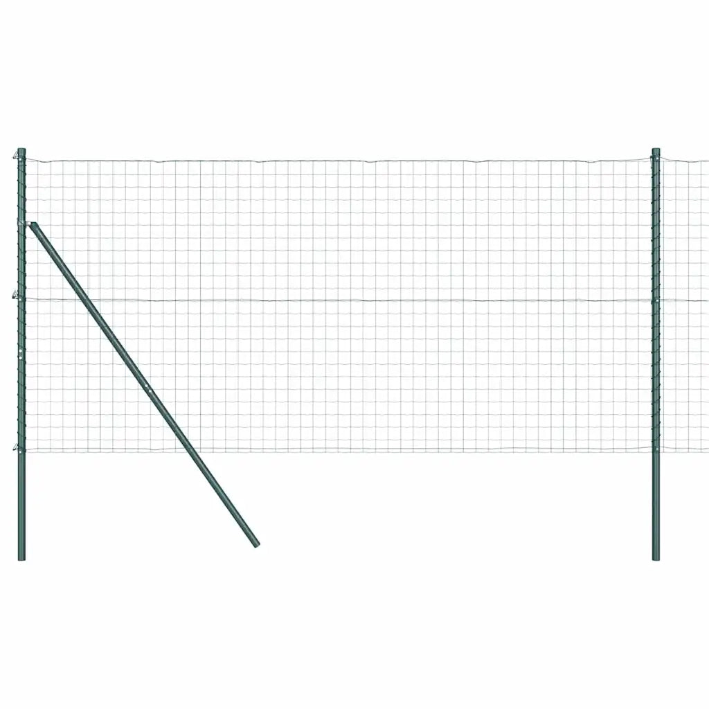 Recinzione da Giardino | Recinzione con Posto Verde 1,4 x 10 m Acciaio e PVC