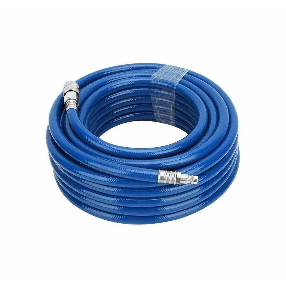 Trade Shop - Tubo Aria Compressa In Pvc 18 Metri Flessibile Per Compressore Innesto Rapido -