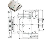 SERRATURA TRIPLICE APPLICARE CON SCROCCO DOPPIA MAPPA BLINDATE 50555  mm.63 SX (50555S)    MOTTURA