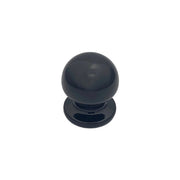 Pomolo fisso per porta SAGUATTI 869/50QB in alluminio nero lucido