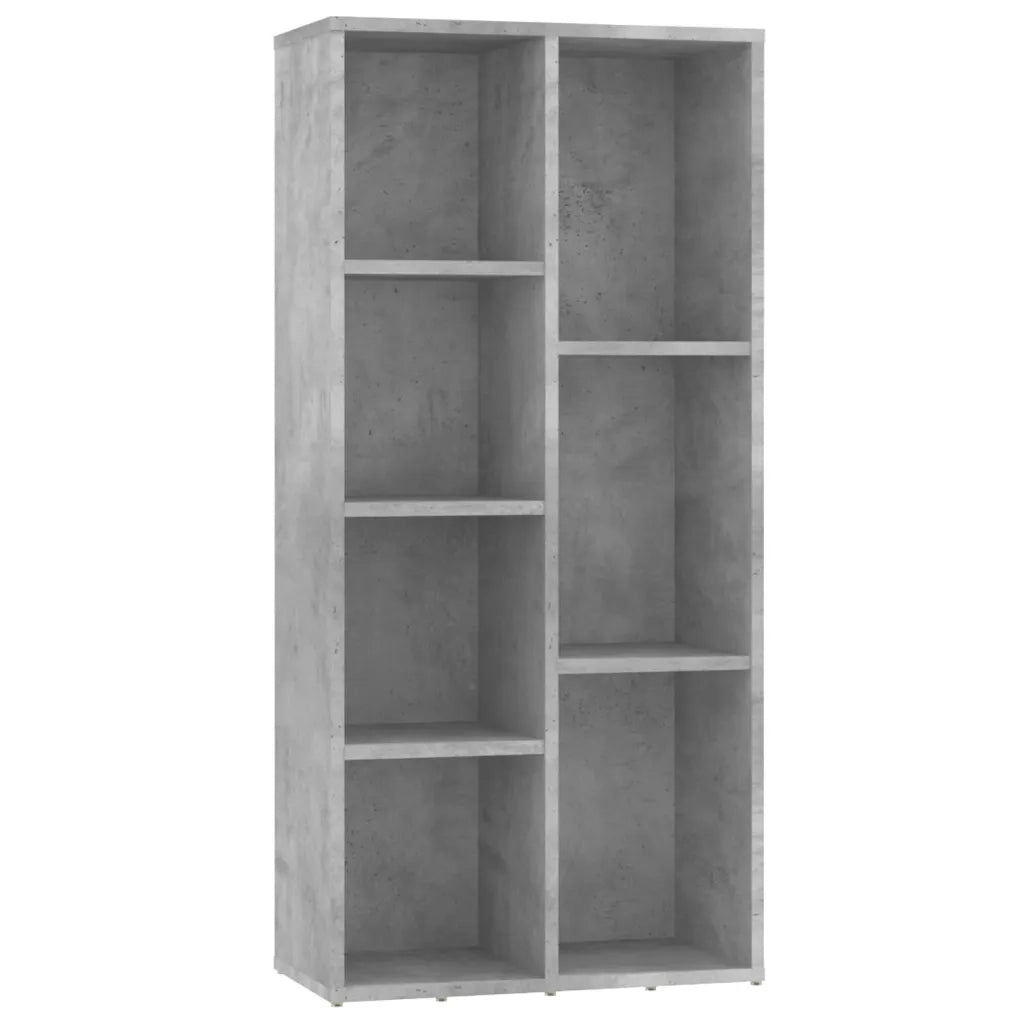 Libreria Grigio Cemento 50x25x106 cm in Legno Multistrato 801111