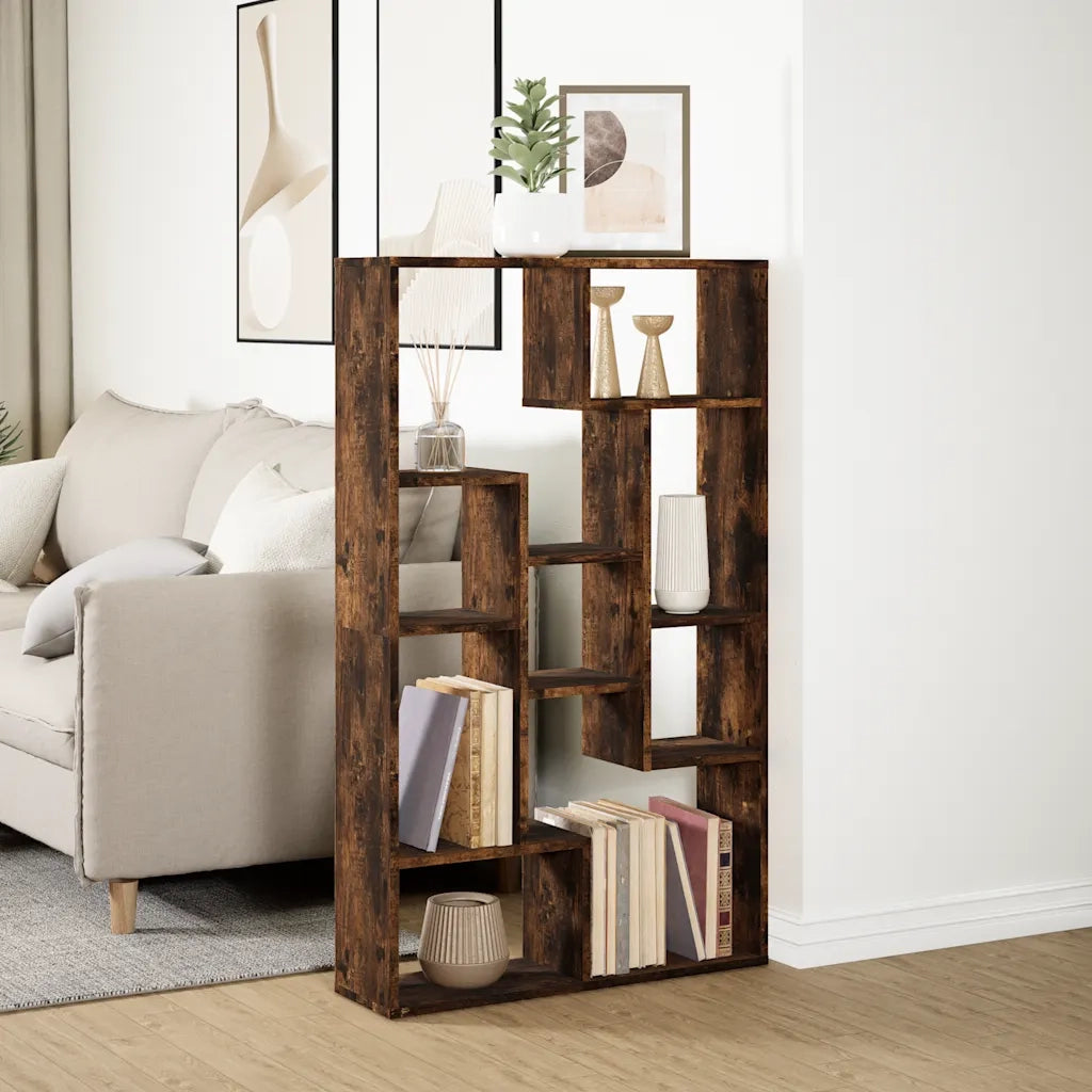 Libreria Rovere Fumo 72x20x120,5 cm in Truciolato 858160