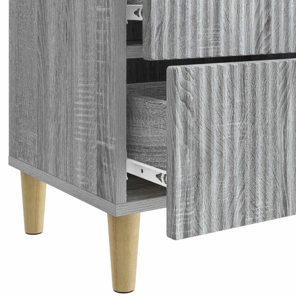 Armadio da Notte 2 pcs Grigio Sonoma 43 x 34,5 x 48 cm 894538