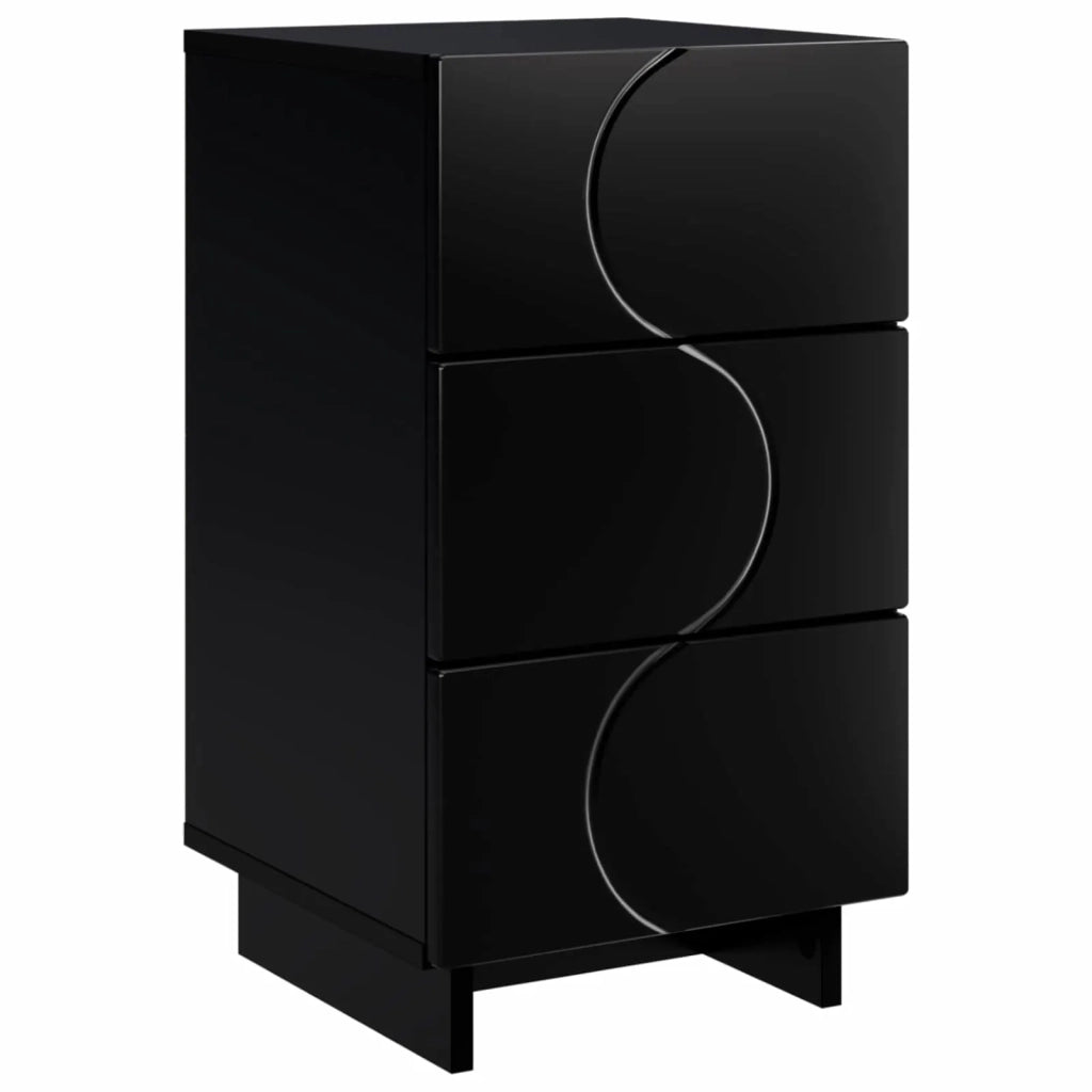 Armadio da Notte Nero 33,5 x 34,5 x 60 cm Legno ingegnerizzato 8011425
