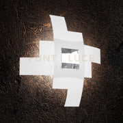 TETRIS COLOR APPLIQUE-PLAFONIERA D.55 CM. 4 LUCI CROMO 1121-55-CR