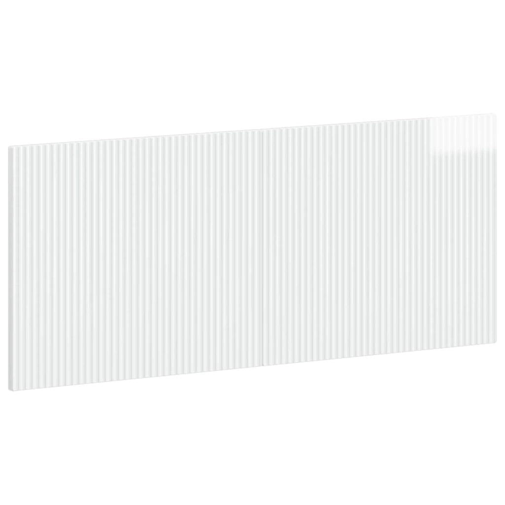 Testiera da Muro ARNHEM Bianco Lucido Legno ingegnerizzato 896749