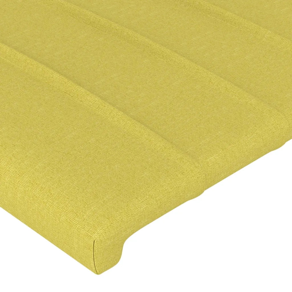 Testiera ad Orecchio Verde 103x16x118/128 cm in Tessuto