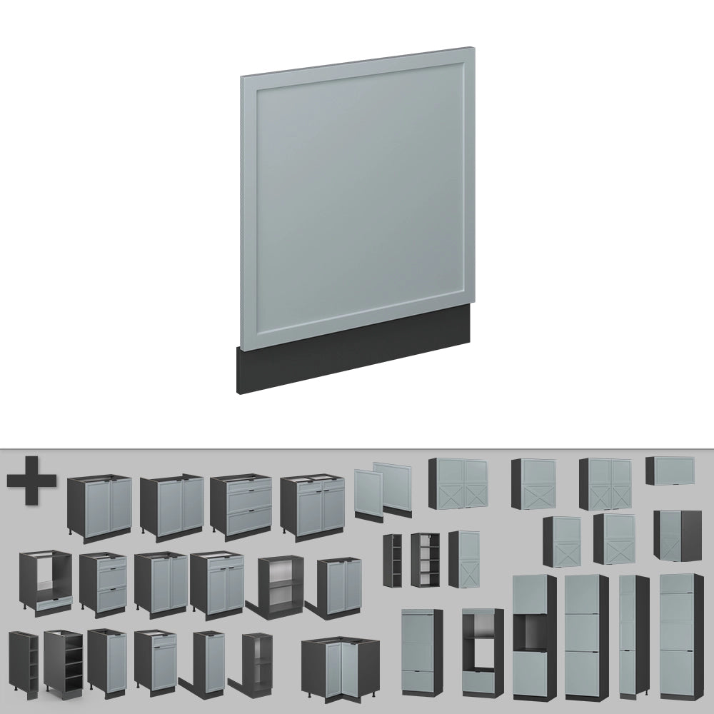 Vicco Pannello frontale Blu-grigio chiaro 60 cm , PL Marmo