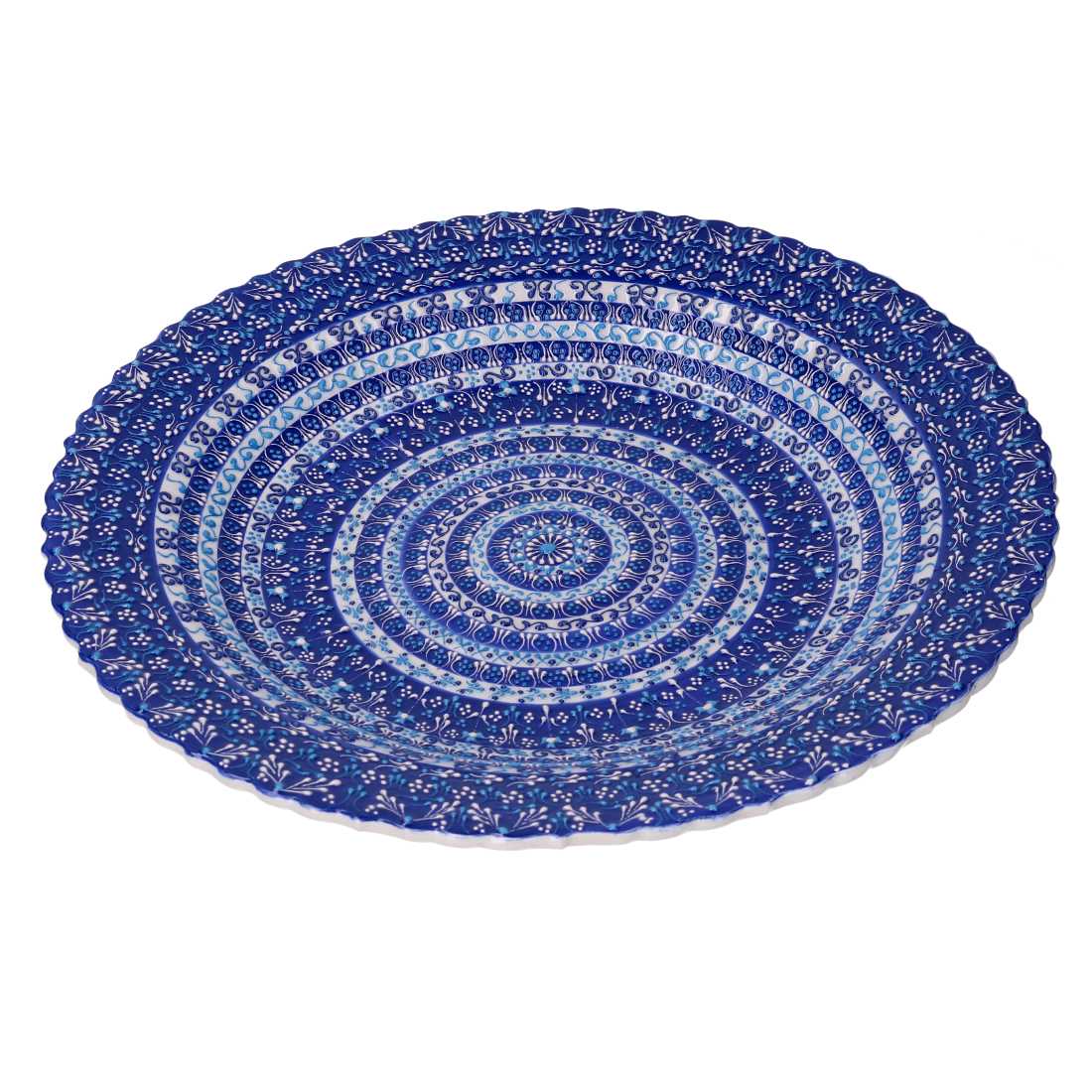 Centrotavola da Cucina Ø40xh4 cm in Ceramica Blu