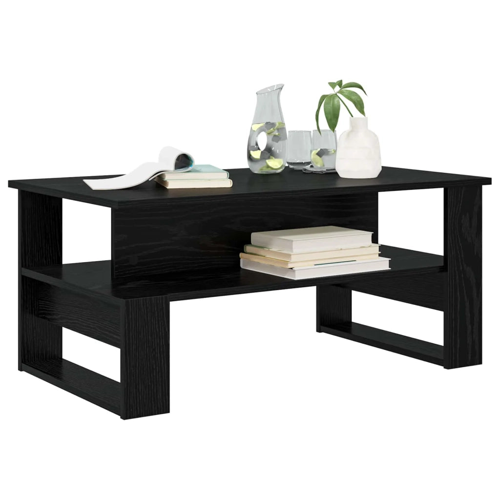 Tavolino da salotto | Tavolino da caff¨¨ | Tavolino da Soggiorno Rovere Nero 90 x 50 x 40 cm