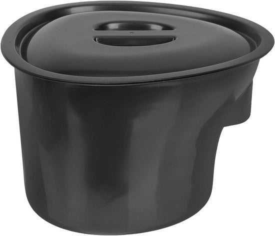 Polveriera Portatile con Coperchio 5L - Imbuto Plastico per Viaggi, Bambini, Anziani e Donne in Stato di Gravidanza