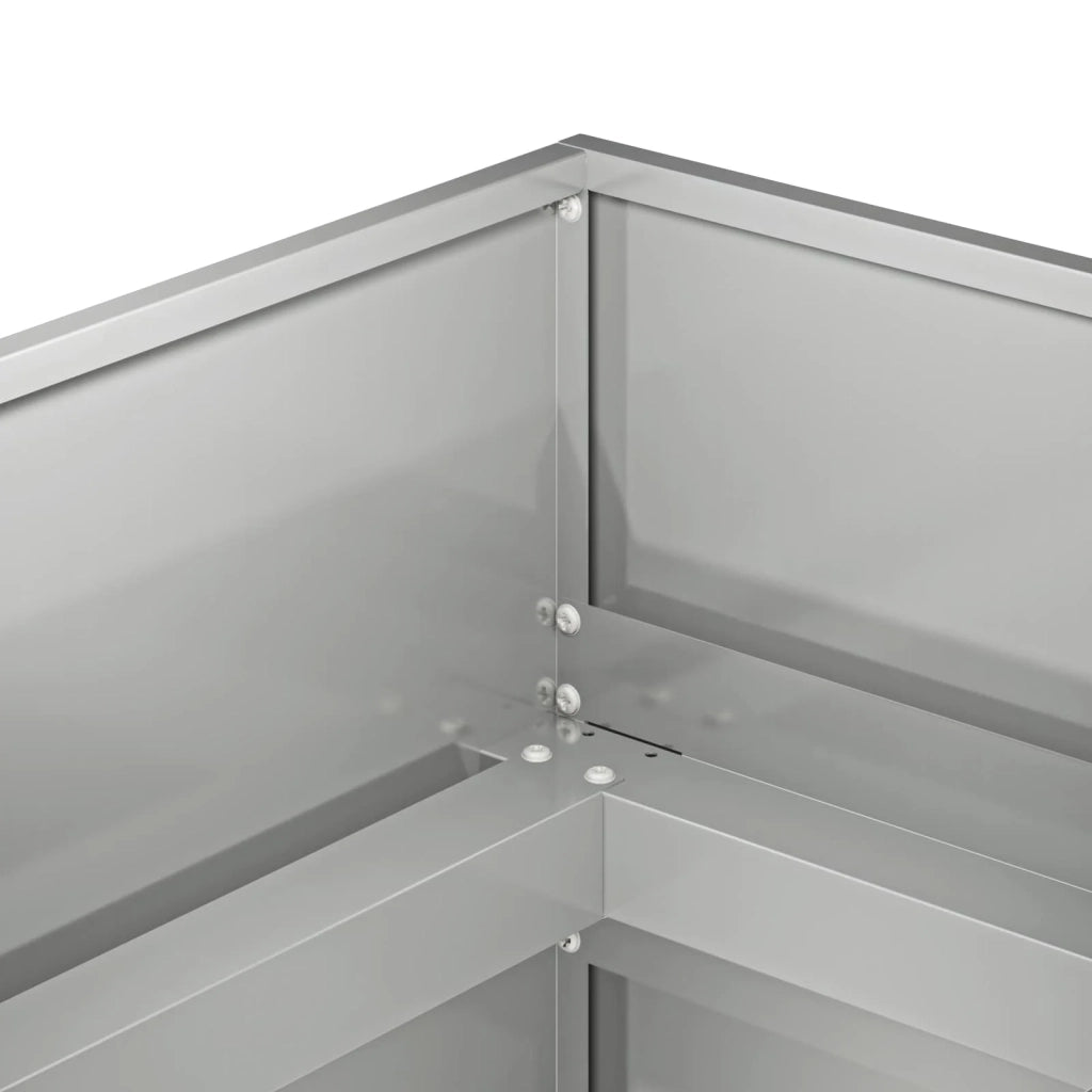 Vaso da giardino Argento 280 x 40 x 60 cm Acciaio zincato 8005909