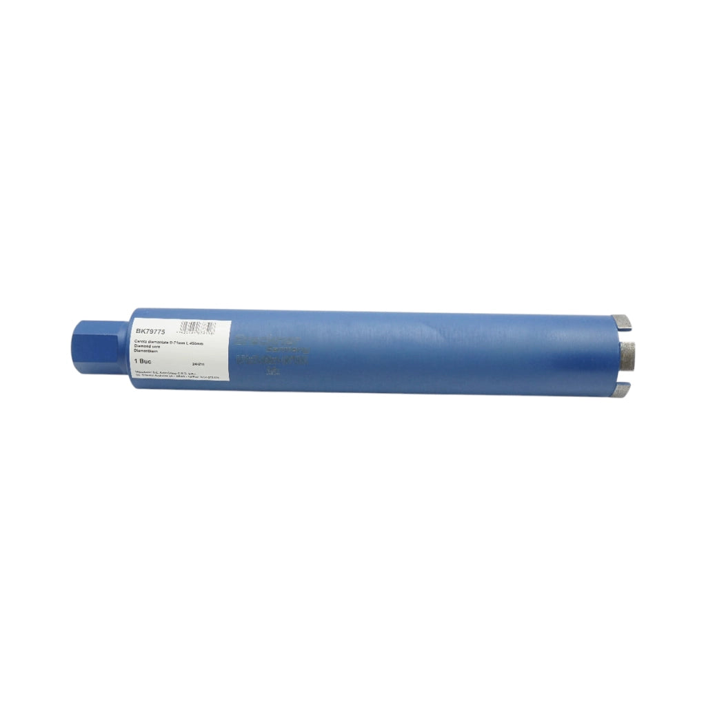 Corona diamantata 71x450mm con filettatura interna 1-1/4 UNC, foratura a umido per calcestruzzo, mattoni Breckner Germany