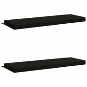 Cuscini per Panchina a 2 Pezzi SOEST 2 pz 100% Poliestere Nero 950313