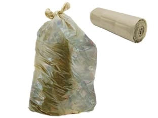 SACCO CONDOMINIALE LDPE IN ROTOLO AMBRA TRASPARENTE- - cm.90x120, rot.pz.10 da Kg.1 - 18 rotolo