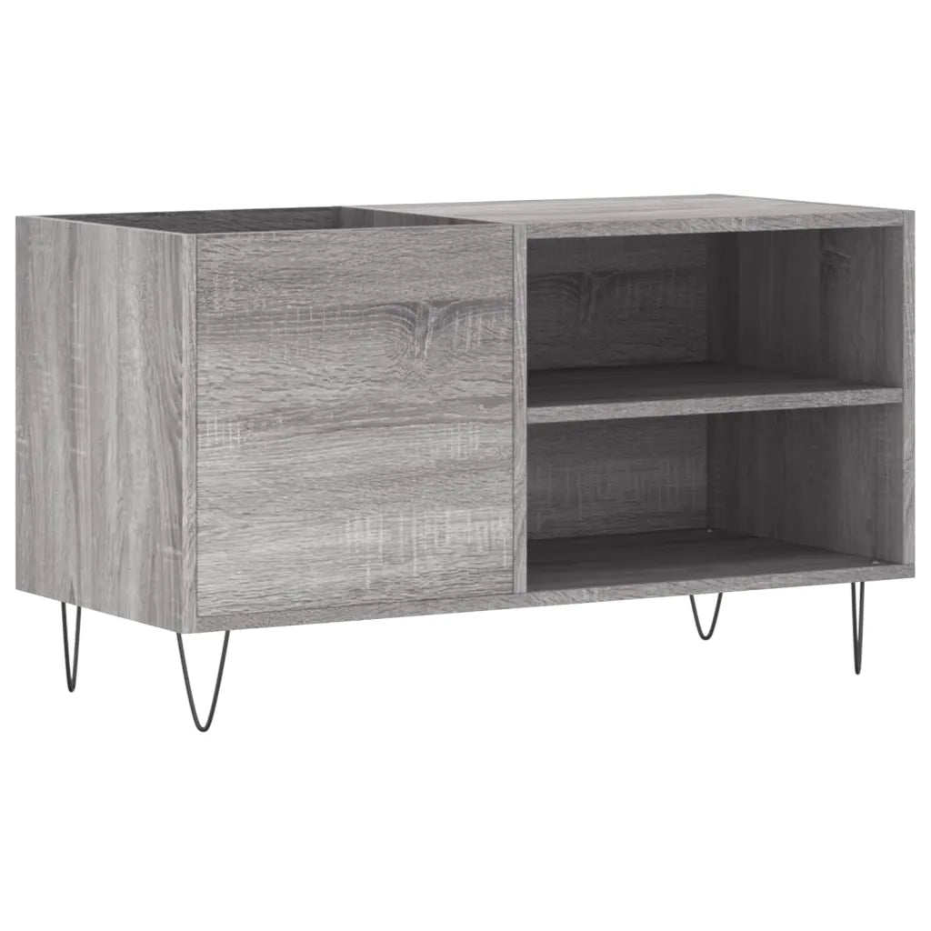 Mobile Porta Dischi Grigio Sonoma 85x38x48 cm Legno Multistrato 831706
