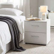 Comodino 2 cassetti Moderno in Legno Composito cm 44 4x33x40 - SPIKE