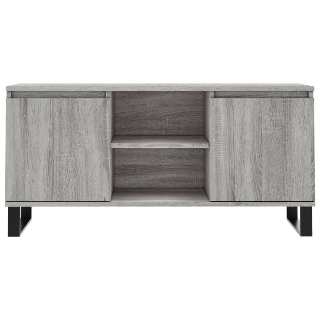 vidaXL Mobile Porta TV Grigio Sonoma 104x35x50 cm in Legno Multistrato