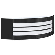Moderna lampada da parete per esterni a forma di D 32 x 10 x 10 cm illuminazione minimalista e sostenibile in acciaio inox nero 02_0056525
