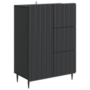 Credenza Nero 66 x 34,5 x 91,5 cm Legno ingegnerizzato 894396