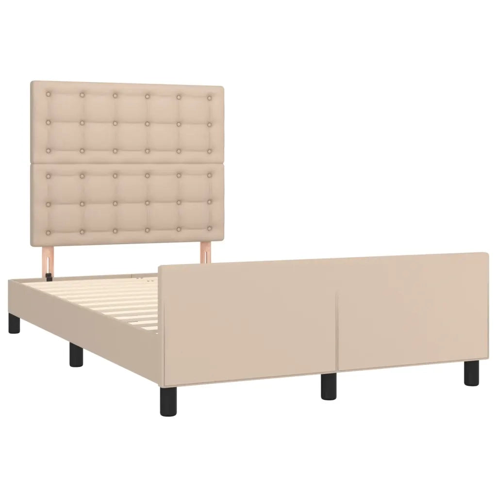 Giroletto senza Materasso-Struttura Letto Cappuccino 120x190 cm in Similpelle 257512