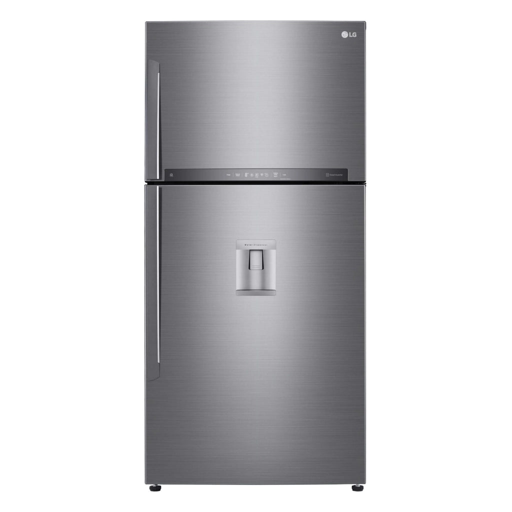 LG GTF916PZPED Frigorifero doppia porta maxi, Classe E, 592L, Wi-Fi, Dispenser acqua, Inox