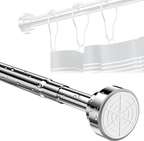 Stang per docciaschermo telescopica per chiusura delle porte doccia attacco per doccia per stangare abbigliamento - stangolo retrattile adattabile 125-220 cm