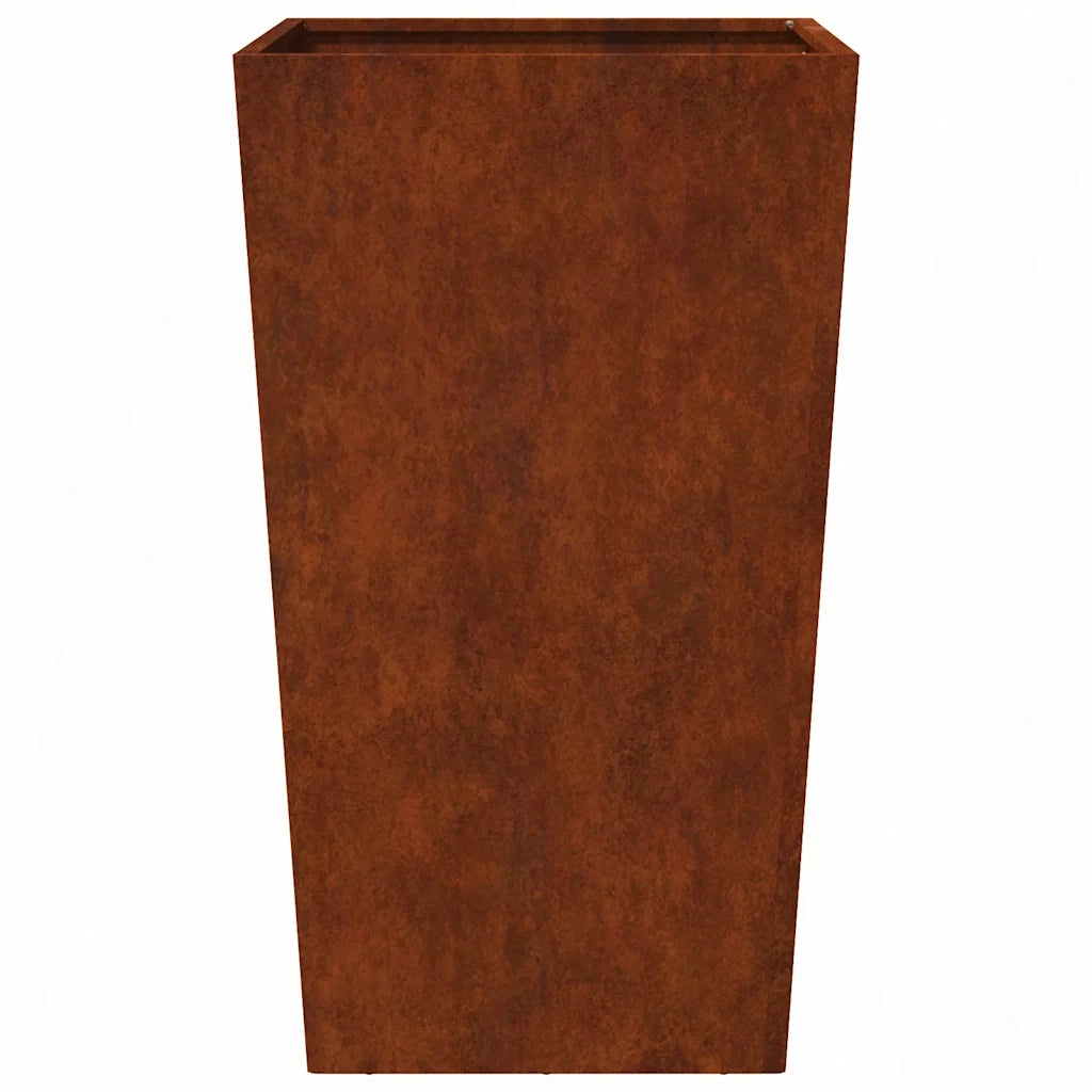 Fioriera da Giardino 45x45x75 cm in Acciaio Corten 851106