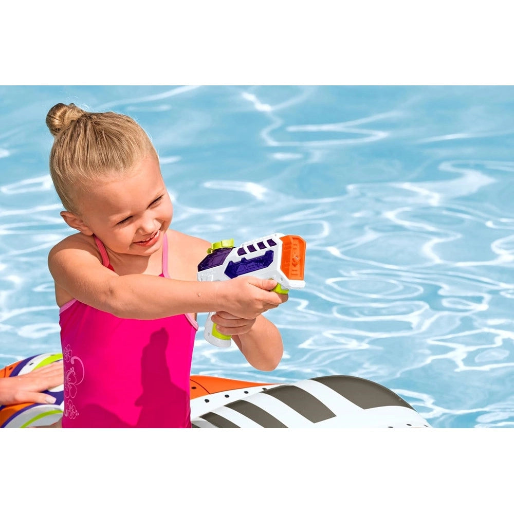 Trade Shop - Cavalcabile Gonfiabile Splash Shuttle 117x107cm Galleggiante Con Maniglia Pistola 41503 -