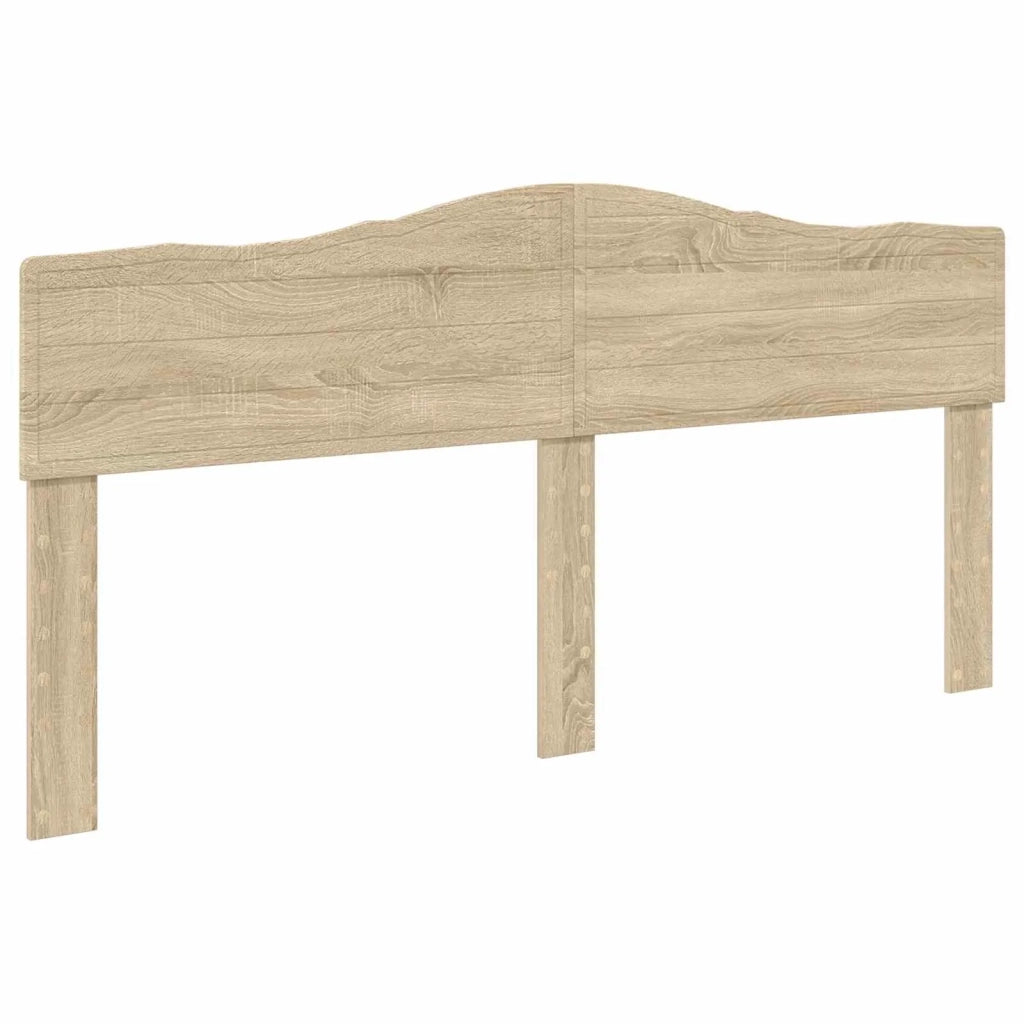 Struttura del letto con testiera Rovere Sonoma 200 x 200 cm 3413154
