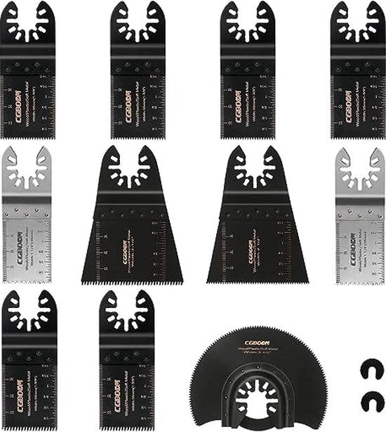 Set di lame a sega 13 pezzi, attrezzo multifunzionale, accessori, lama a sega, set di accessori oscillanti, multitool, mix mitten