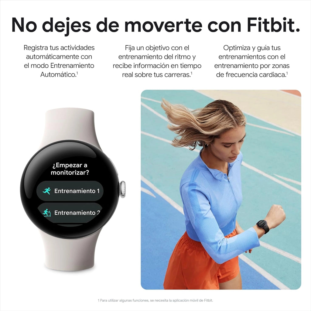 Google Pixel Watch 2 con cardiofrequenzimetro Fitbit, gestione dello stress e sicurezza, smart watch Android, cassa in alluminio nero opaco, ossidiana, WiFi (rinnovato)
